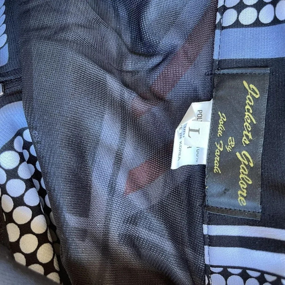 Jackets Galore by John Farah Women’s Size L Black Sequins Full Zip Up Jacket - Picture 4 of 4